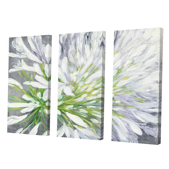Designart - Flower Cleome Splash II - Traditional Floral Gallery-wrapped Canvas